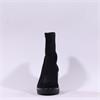 Miss Elastic Cushy Wedge Pull On Boot - Black Suede